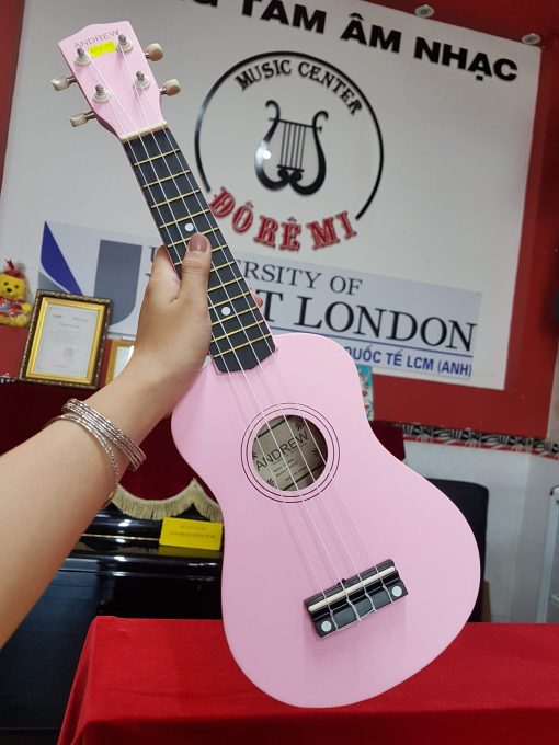 Đàn Ukulele màu hồng nhạt - Hình ảnh 3