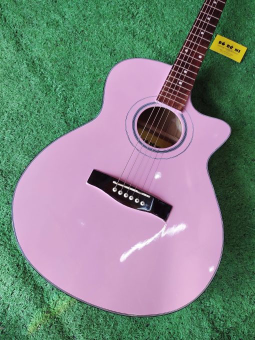 Đàn Guitar Acoustic VE100 hồng - Hình ảnh 2