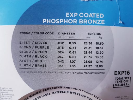 Dây Guitar Acoustic D'Addario EXP16 - Hình ảnh 3