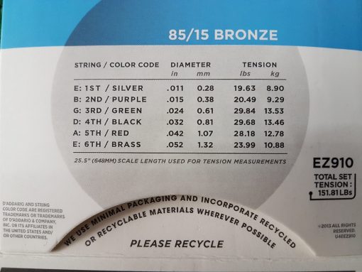 Dây Guitar Acoustic D'Addario EZ910 - Hình ảnh 3