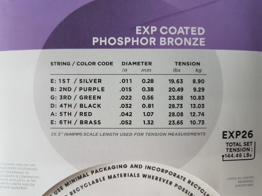 Dây Guitar Acoustic D'Addario EXP26 - Hình ảnh 3