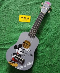 Đàn Ukulele hình Chuột Mickey xám
