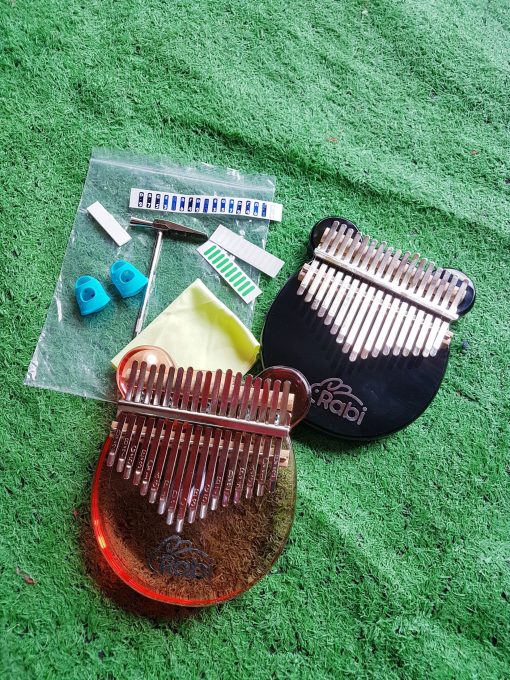 Đàn Kalimba Rabi màu đen và đỏ