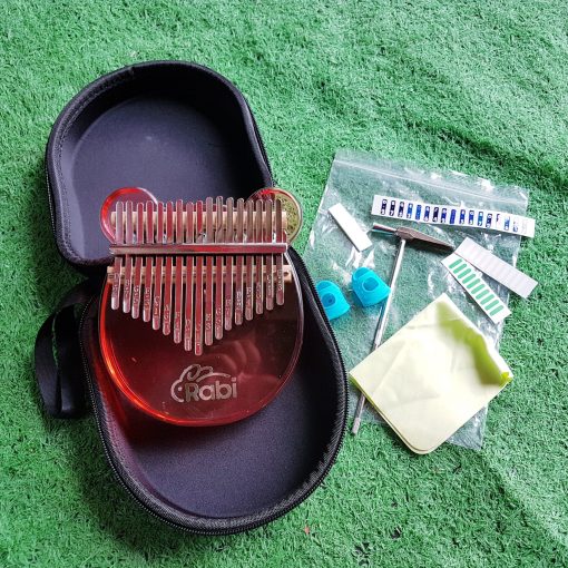 Đàn Kalimba Rabi màu đen và đỏ - Hình ảnh 3