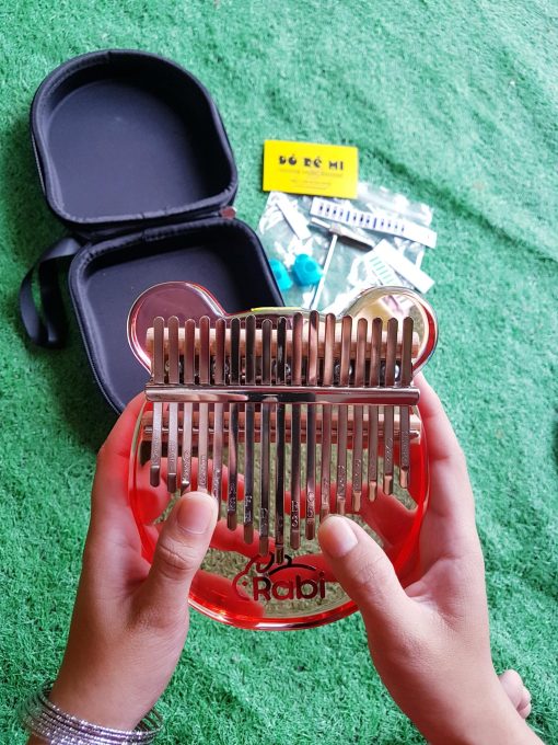 Đàn Kalimba Rabi màu đen và đỏ - Hình ảnh 5