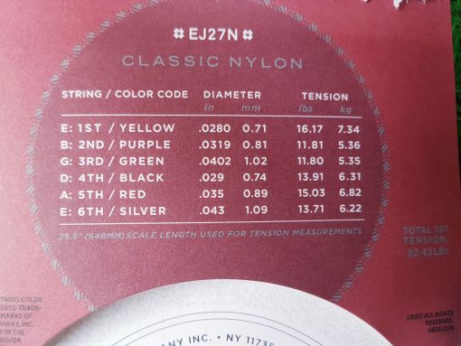Dây đàn guitar classic D'Addario EJ27N - Hình ảnh 3