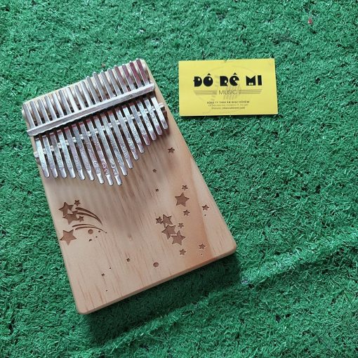 Đàn Kalimba gỗ họa tiết ngôi sao