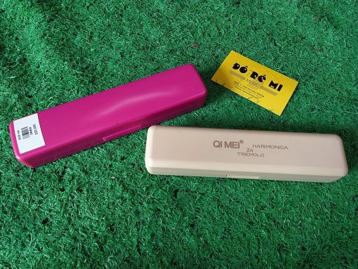 Harmonica QIMEI màu hồng và kem