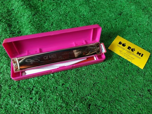 Harmonica QIMEI màu hồng và kem - Hình ảnh 2
