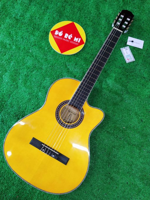 Đàn Guitar Classic HT MUSIC EQ HT39C màu vàng bóng
