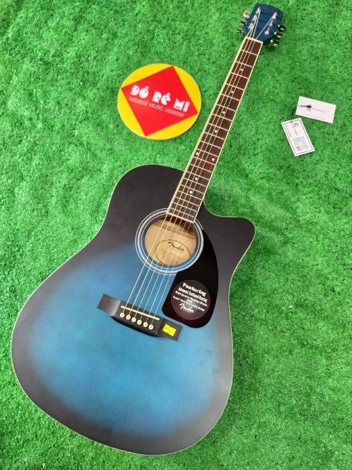 Đàn Guitar Acoustic Fender màu xanh viền