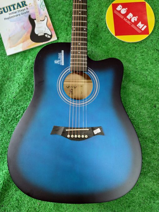Đàn Guitar HT MUSIC EQ màu xanh đen - Hình ảnh 2