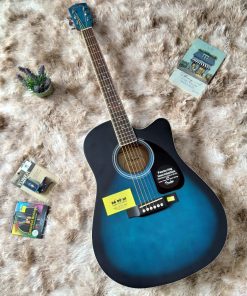 Đàn Guitar Acoustic Fender màu xanh viền