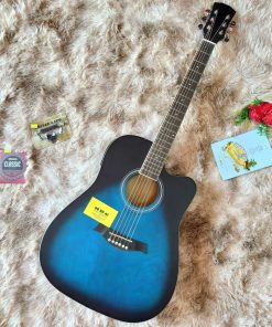 Đàn Guitar Acoustic Xanh viền EQ
