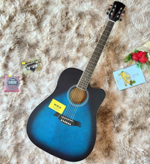 Đàn Guitar Acoustic Xanh viền EQ